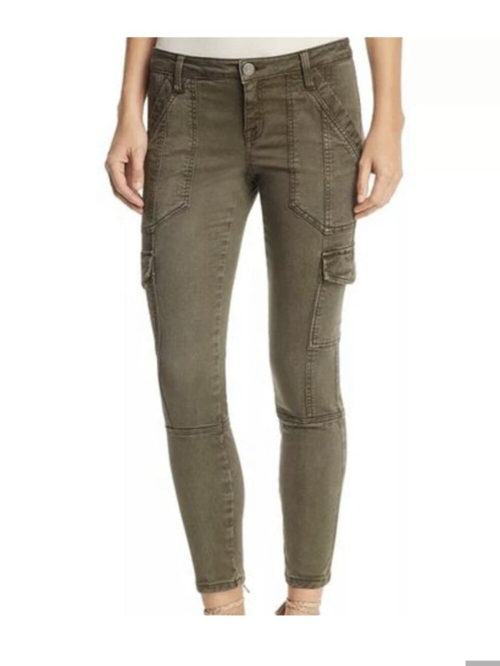 Joie Olive Okana Skinny Cargo Pants